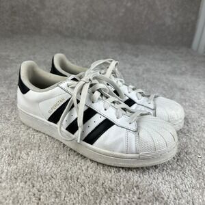 Adidas Originals Superstar Womens Size 6.5 White Black Shell Toe Low Top C77154